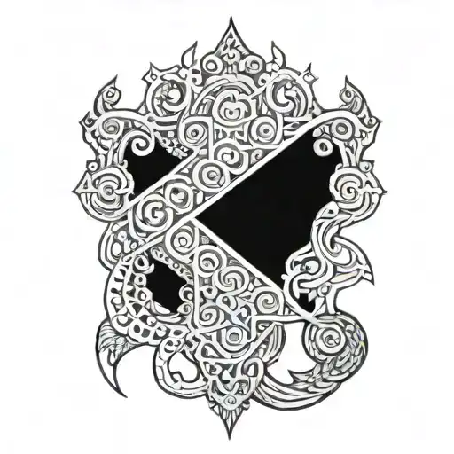 flail tattoo design idea