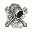 flail tattoo design idea