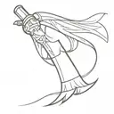 flail tattoo design idea