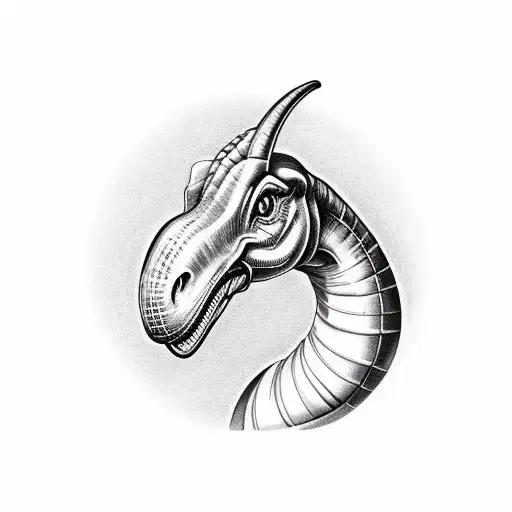 parasaurolophus tattoo design idea