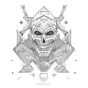 sigma male tattoo design idea