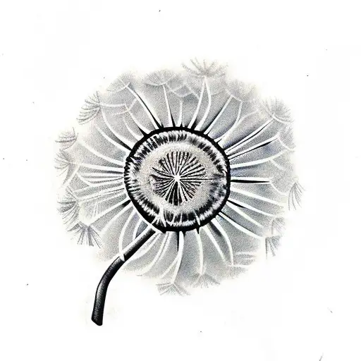 dandelion  tattoo design idea