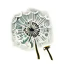 dandelion  tattoo design idea