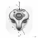 Xbox controller, violin, coding, and atom tattoo design idea