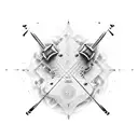 Xbox controller, violin, programming , and science tattoo design idea