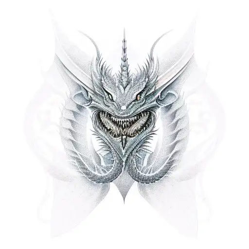kali linux dragon tattoo design idea