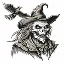 scarecrow malefic with meta tooth  tattoo design idea