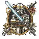 starwars lightsaber tattoo design idea