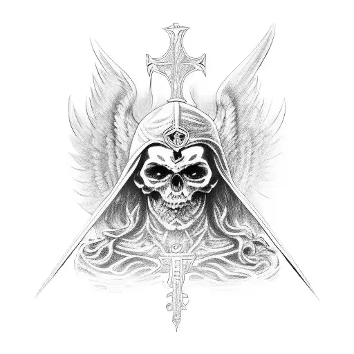 archangel michael symbol tattoo