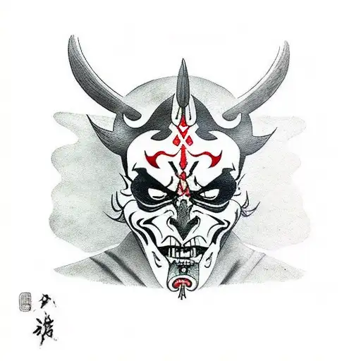 Darth Maul skull arm sleeve tattoo design idea
