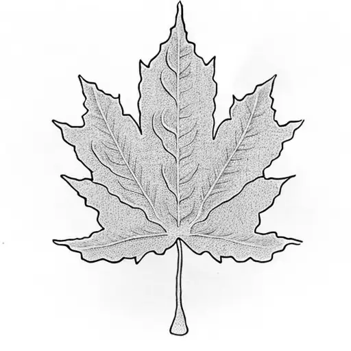 Maple Leaf tattoo design idea