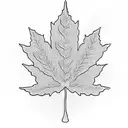 Maple Leaf tattoo design idea