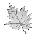 Maple Leaf tattoo design idea