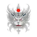 wind bars tattoo design idea