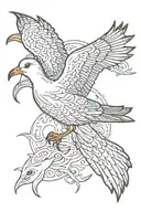 seagull tattoo design idea
