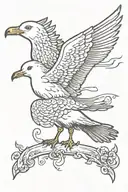 seagull tattoo design idea