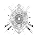 Date XXVII-XII-XXIII tattoo design idea