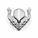 war between heart and mind tattoo design idea