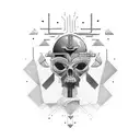 war between heart and mind tattoo design idea