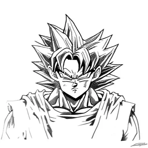gohan super saiyan tattoo design idea