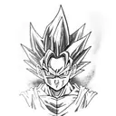 gohan super saiyan tattoo design idea