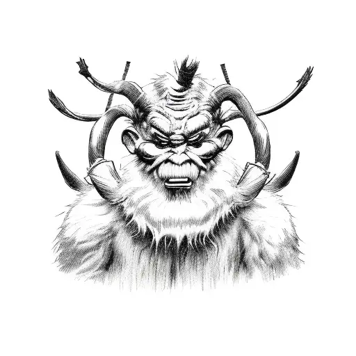 Krampus tattoo design idea