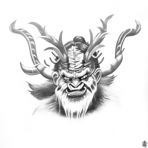 Krampus tattoo design idea