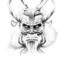 Krampus tattoo design idea