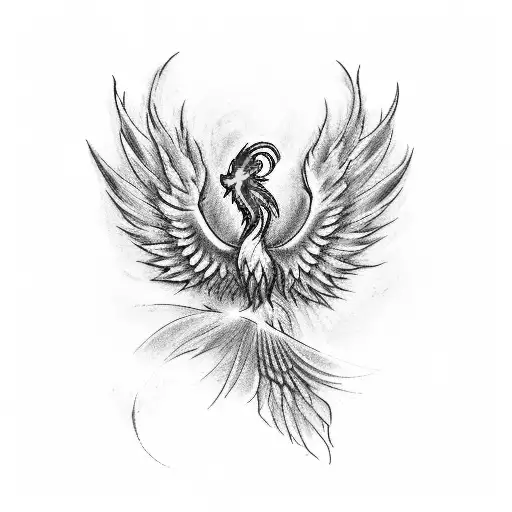 The phoenix is ready to be reborn from the ashes.  The flame of the red candle reflects the power and majesty of the pho tattoo design idea