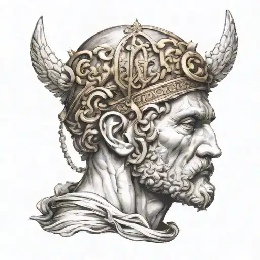 5 stoic virtues discipline Justice wisdom courage temperance tattoo design idea