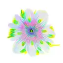 Rainbow snowdrop flower tattoo design idea