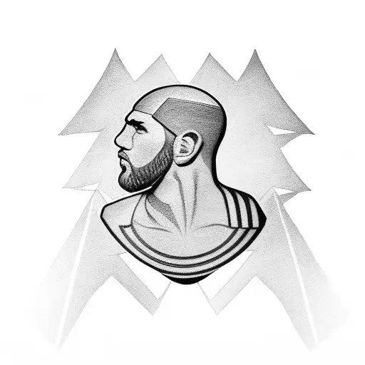 chess piece with a jiu jitsu black belt tied on it tattoo design idea