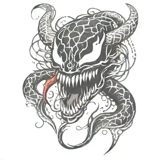 bandana wrist venom carnage tattoo design idea