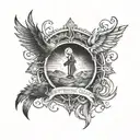 Isaiah 43:2 tattoo design idea