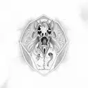 headless horseman steampunk tattoo design idea