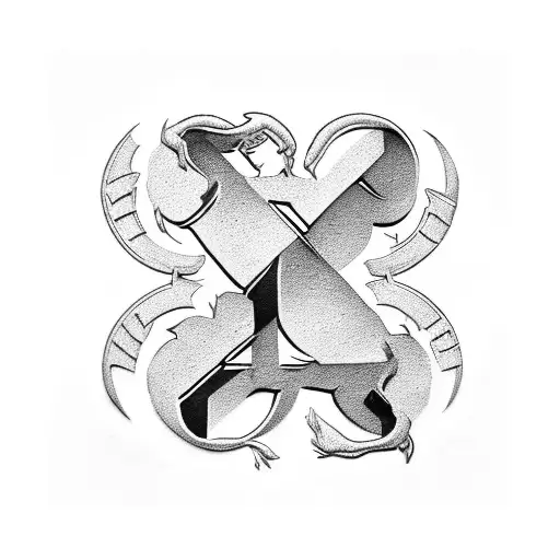 Combine Jalen Josef Jose Sophia's initials into a unique monogram design tattoo design idea