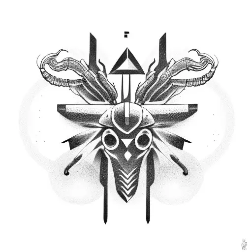 Scorpio Aquarius Virgo Sagittarius tattoo design idea