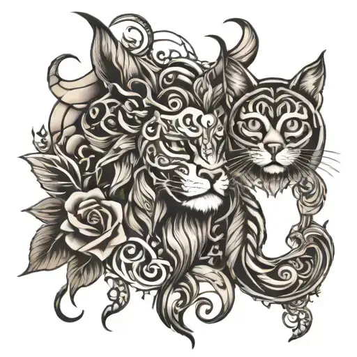 swag type fashion tattoo design idea