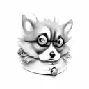 Tim Burton Dog Style tattoo design idea