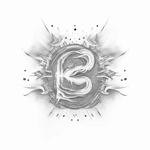 Text in fire "Keep going" tattoo design idea