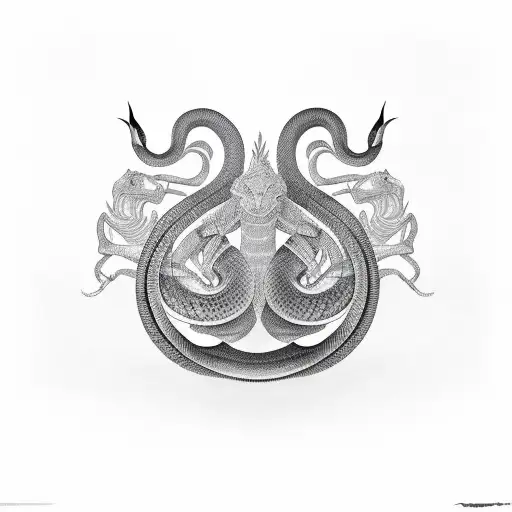 King Cobra tattoo design idea