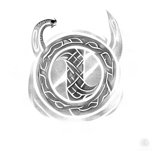 Jörmungandr tattoo design idea