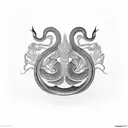 King Cobra tattoo design idea