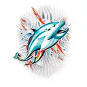Miami Dolphins tattoo design idea