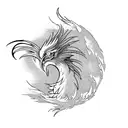phoenix rising from the ashes  tattoo design idea