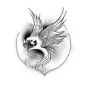 phoenix rising from the ashes  tattoo design idea