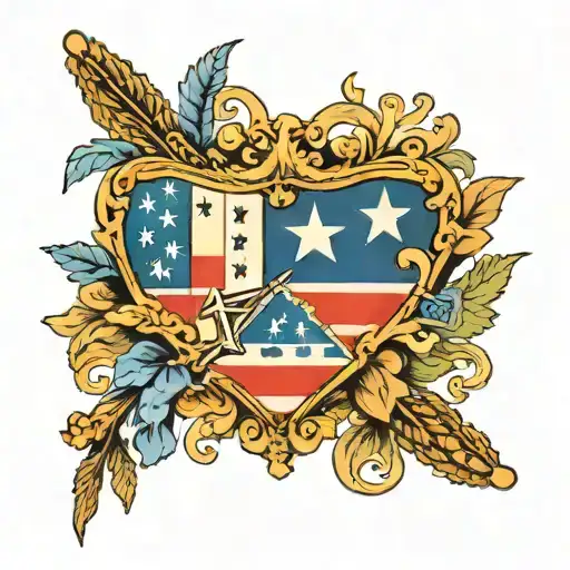 texas patriotic arm sleeve tattoo design idea