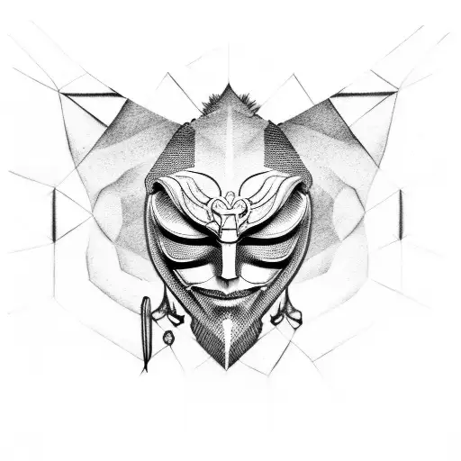 anonymous with schorpion sleeve tattoo design idea