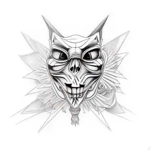 anonymous with schorpion sleeve tattoo design idea