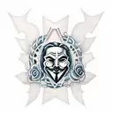 anonymous with schorpion tattoo design idea